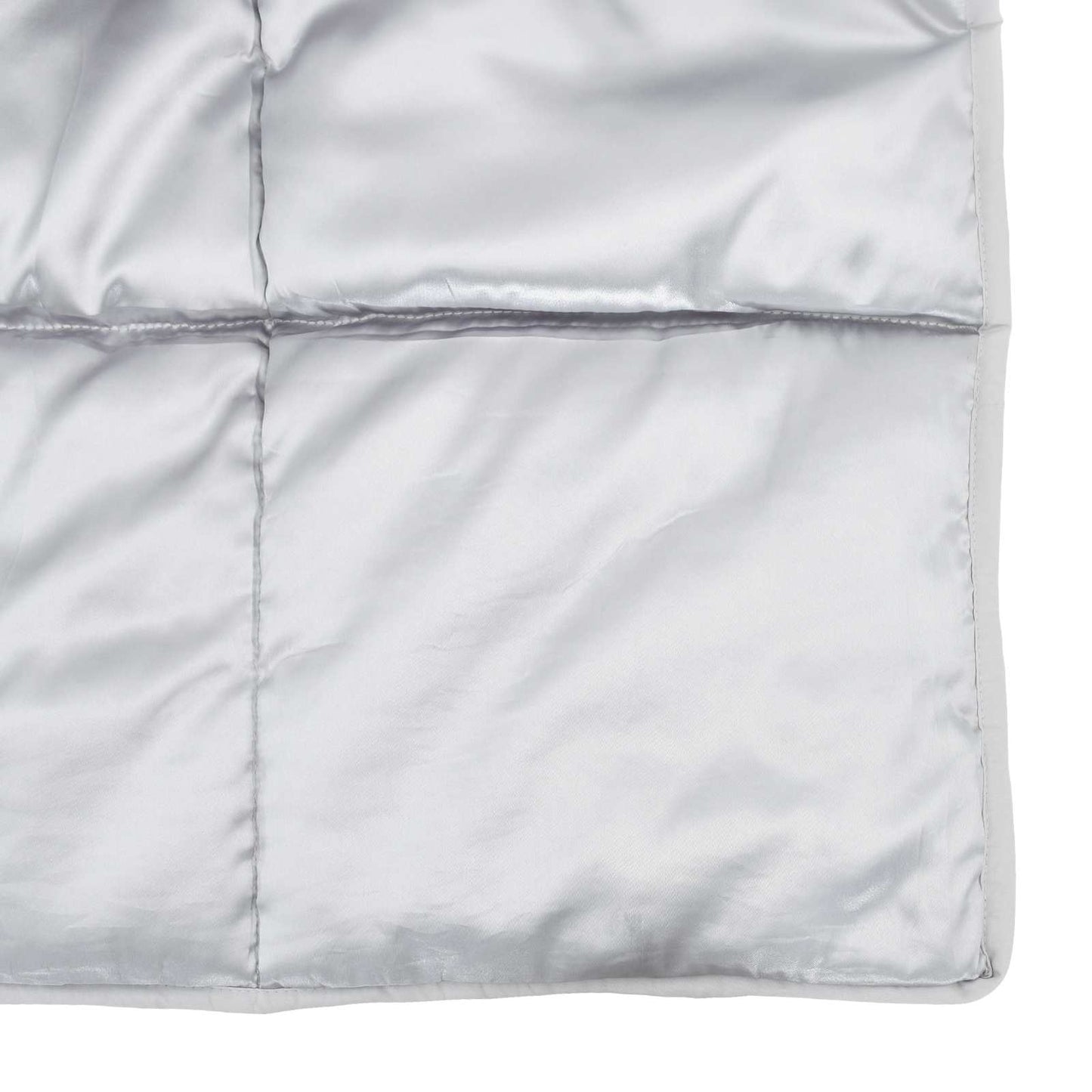 Winter Duvet Silver 155 x 220 cm Satin and Microfiber
