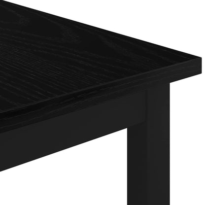 Coffee Table Black Oak 40 x 40 x 36 cm Engineered Wood