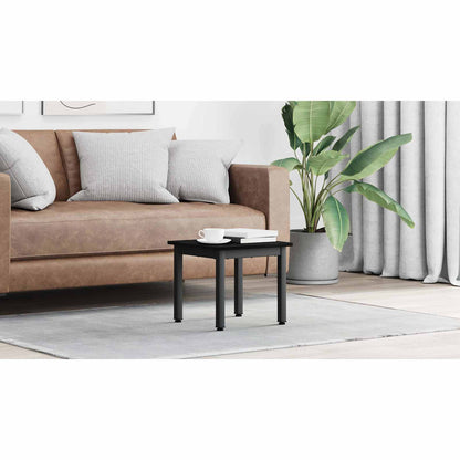 Coffee Table Black Oak 40 x 40 x 36 cm Engineered Wood