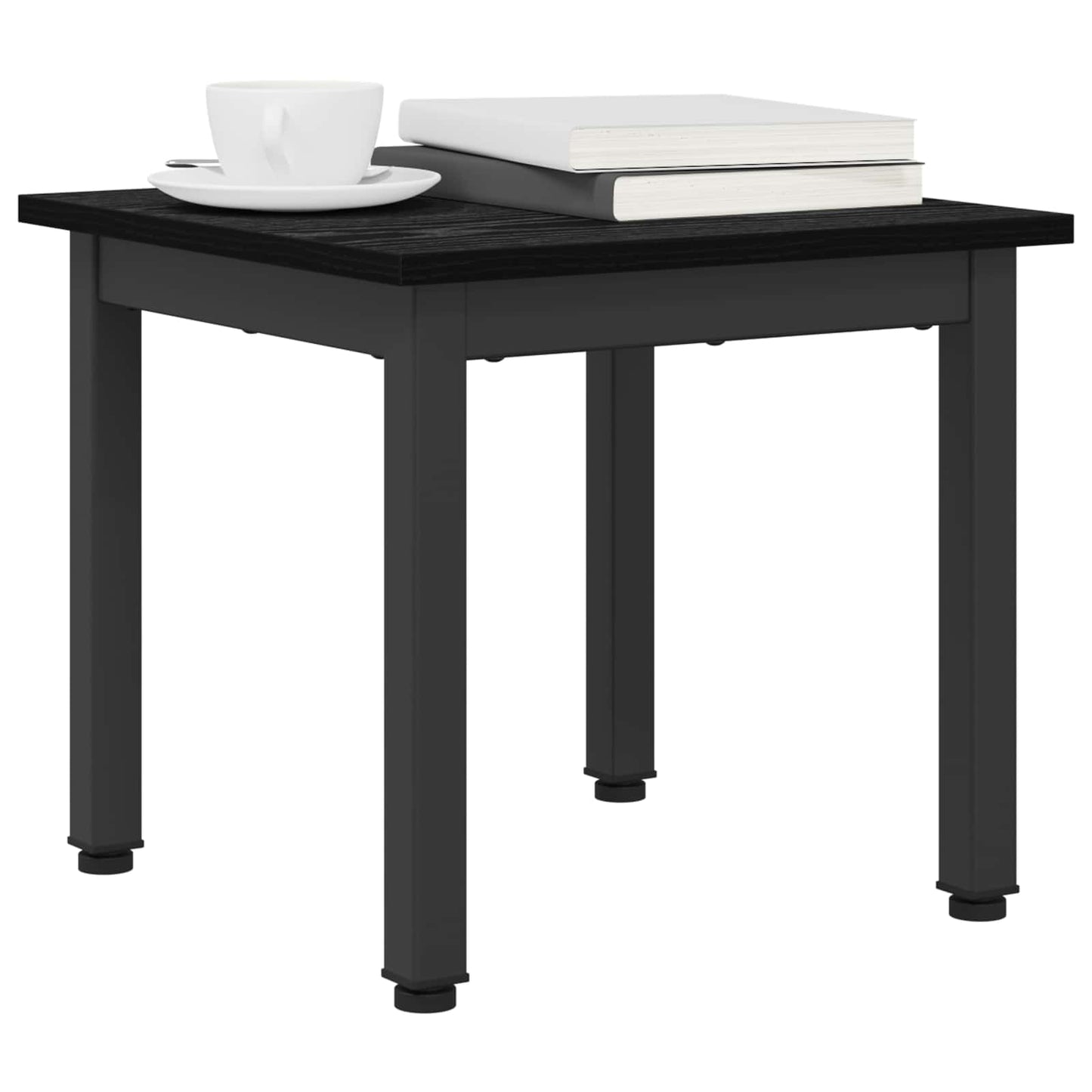 Coffee Table Black Oak 40 x 40 x 36 cm Engineered Wood
