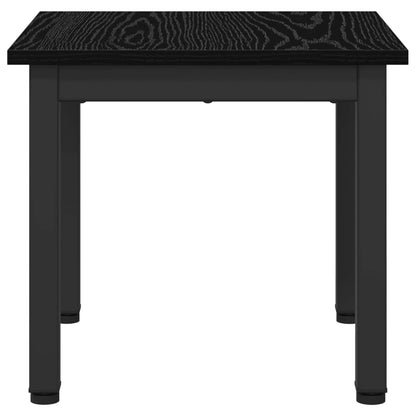 Coffee Table Black Oak 40 x 40 x 36 cm Engineered Wood