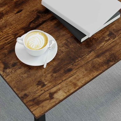 Coffee Table Smoke Oak 40 x 40 x 36 cm Engineered Wood