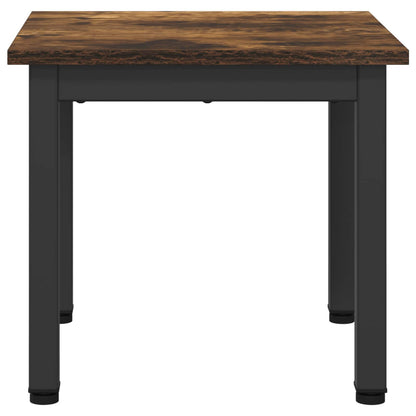 Coffee Table Smoke Oak 40 x 40 x 36 cm Engineered Wood