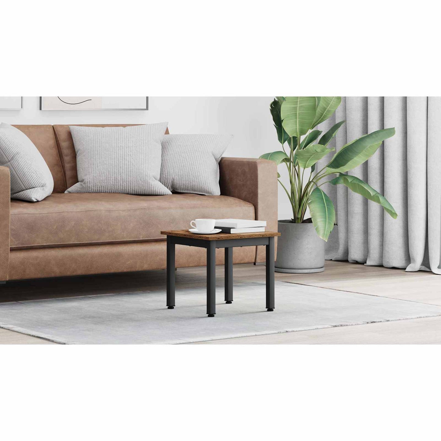 Coffee Table Old Wood 40 x 40 x 36 cm Engineered Wood