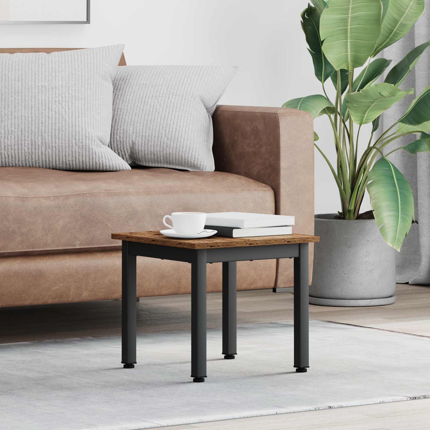 Coffee Table Old Wood 40 x 40 x 36 cm Engineered Wood