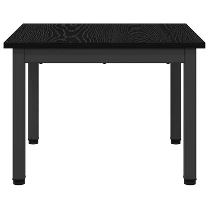 Coffee Table Black Oak 50 x 50 x 36 cm Engineered Wood