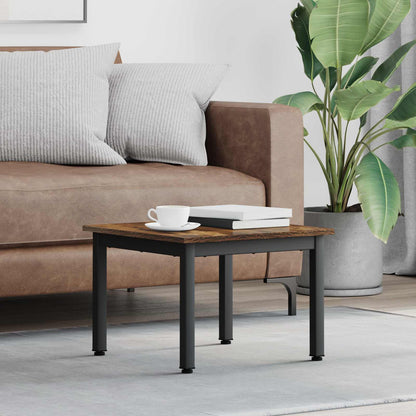 Coffee Table Smoke Oak 50 x 50 x 36 cm Engineered Wood