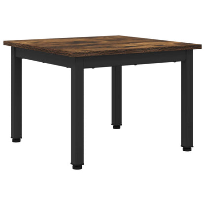 Coffee Table Smoke Oak 50 x 50 x 36 cm Engineered Wood