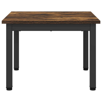Coffee Table Smoke Oak 50 x 50 x 36 cm Engineered Wood