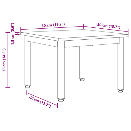 Coffee Table Grey Sonoma 50 x 50 x 36 cm Engineered Wood