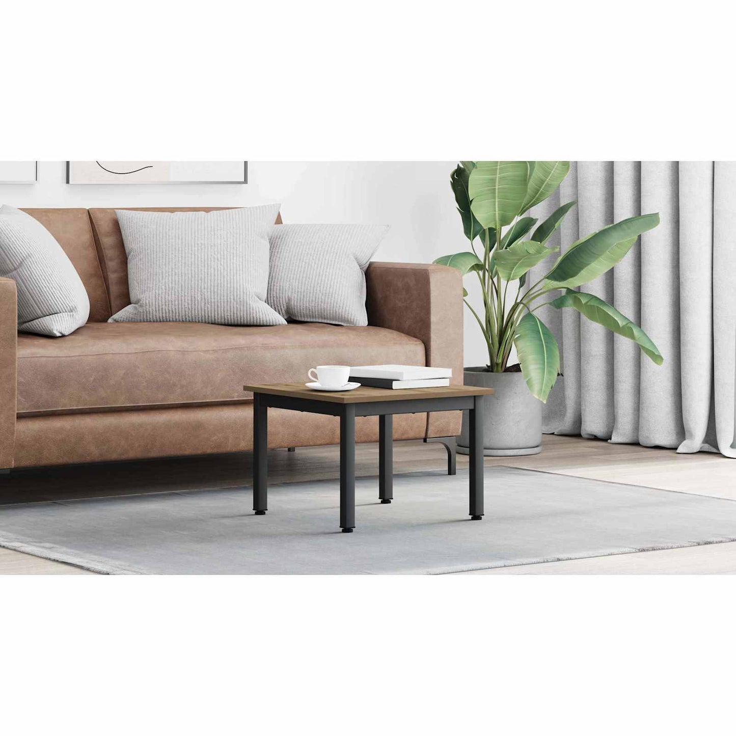 Coffee Table Artisian Oak 50 x 50 x 36 cm Engineered Wood
