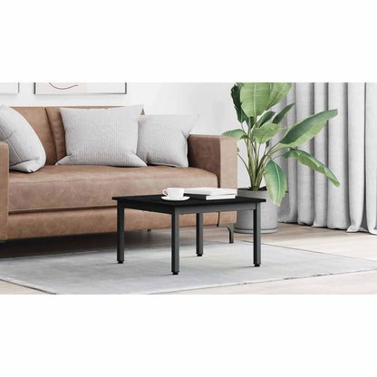 Coffee Table Black Oak 60 x 60 x 36 cm Engineered Wood