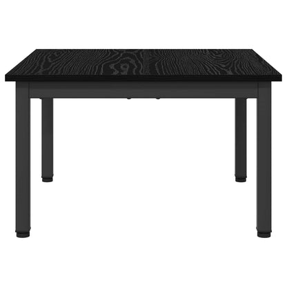 Coffee Table Black Oak 60 x 60 x 36 cm Engineered Wood