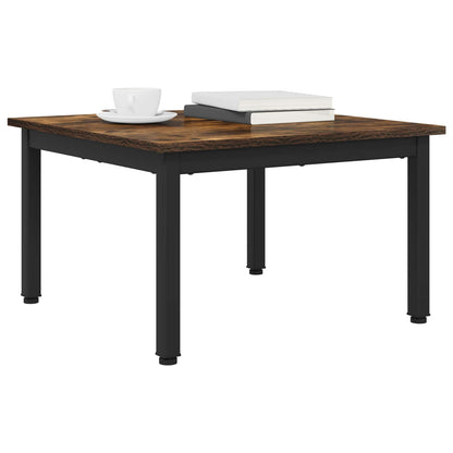 Coffee Table Smoke Oak 60 x 60 x 36 cm Engineered Wood
