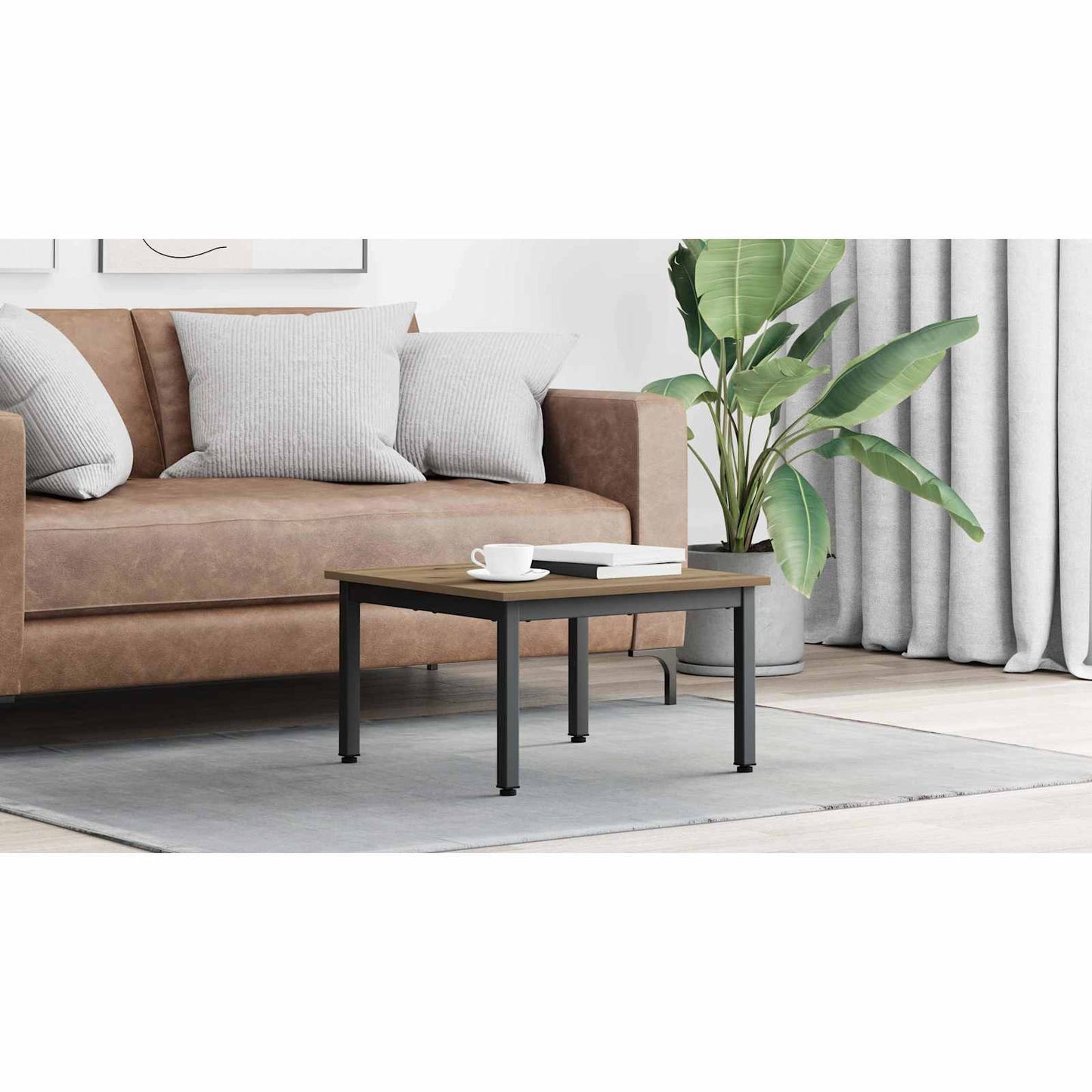Coffee Table Artisian Oak 60 x 60 x 36 cm Engineered Wood