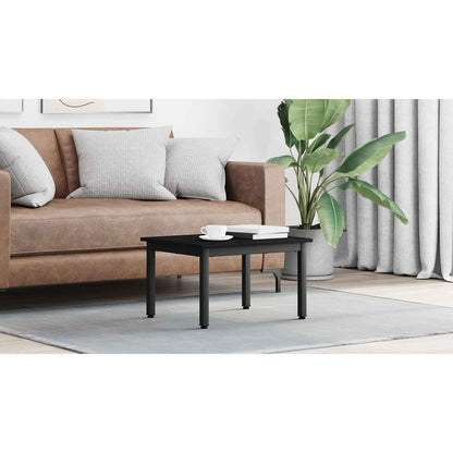 Coffee Table Black Oak 60 x 50 x 36 cm Engineered Wood