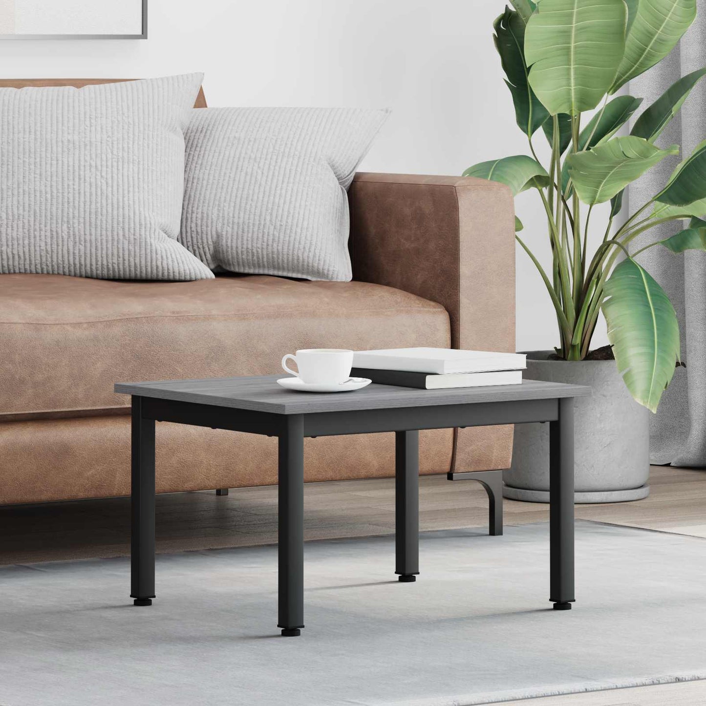 Coffee Table Grey Sonoma 60 x 50 x 36 cm Engineered Wood