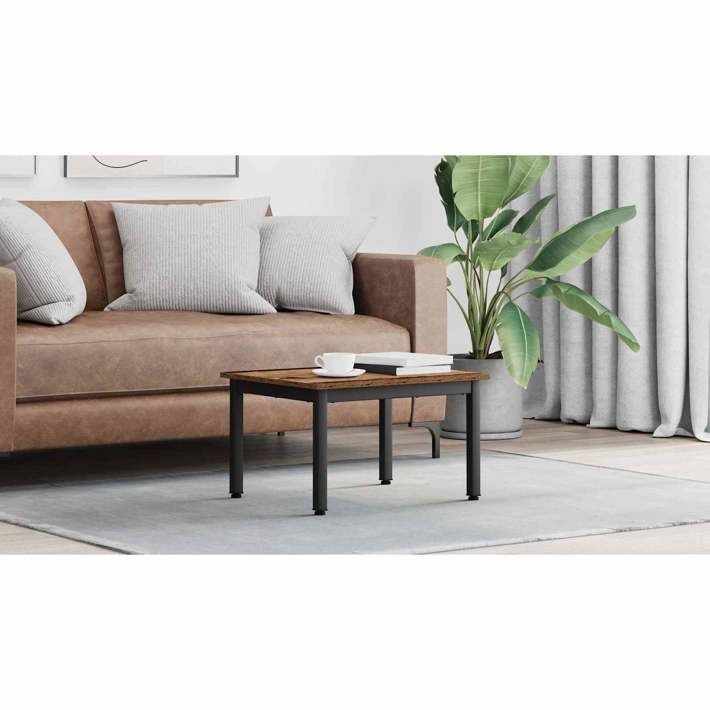 Coffee Table Old Wood 60 x 50 x 36 cm Engineered Wood