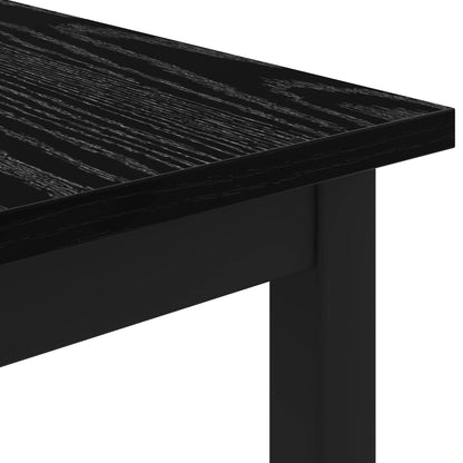 Coffee Table Black Oak 70 x 50 x 36 cm Engineered Wood