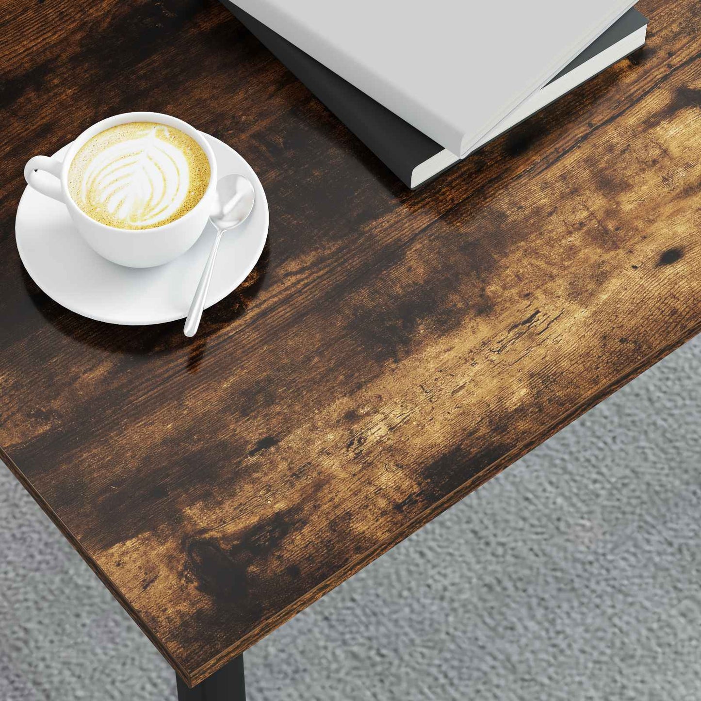 Coffee Table Smoke Oak 70 x 50 x 36 cm Engineered Wood