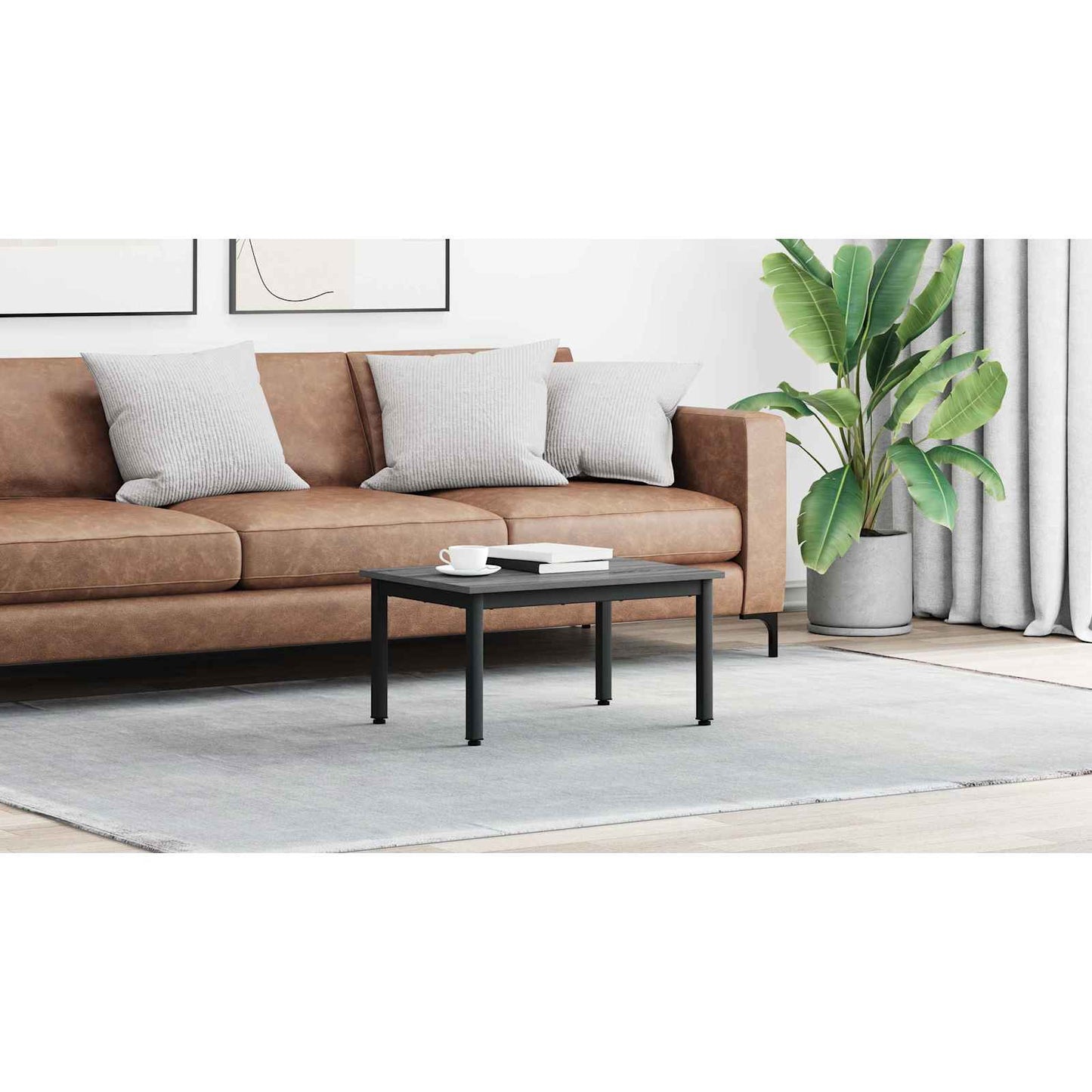 Coffee Table Grey Sonoma 70 x 50 x 36 cm Engineered Wood