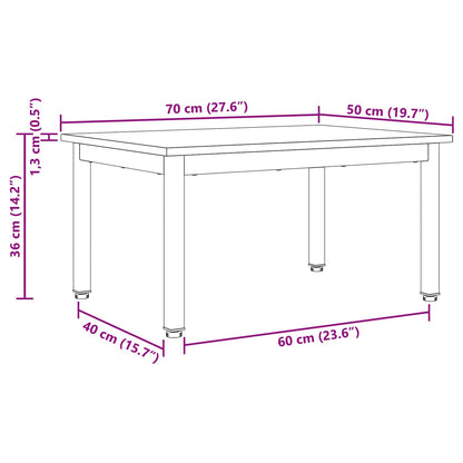 Coffee Table Artisian Oak 70 x 50 x 36 cm Engineered Wood