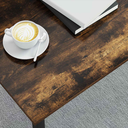 Coffee Table Smoke Oak 100 x 50 x 45 cm Engineered Wood