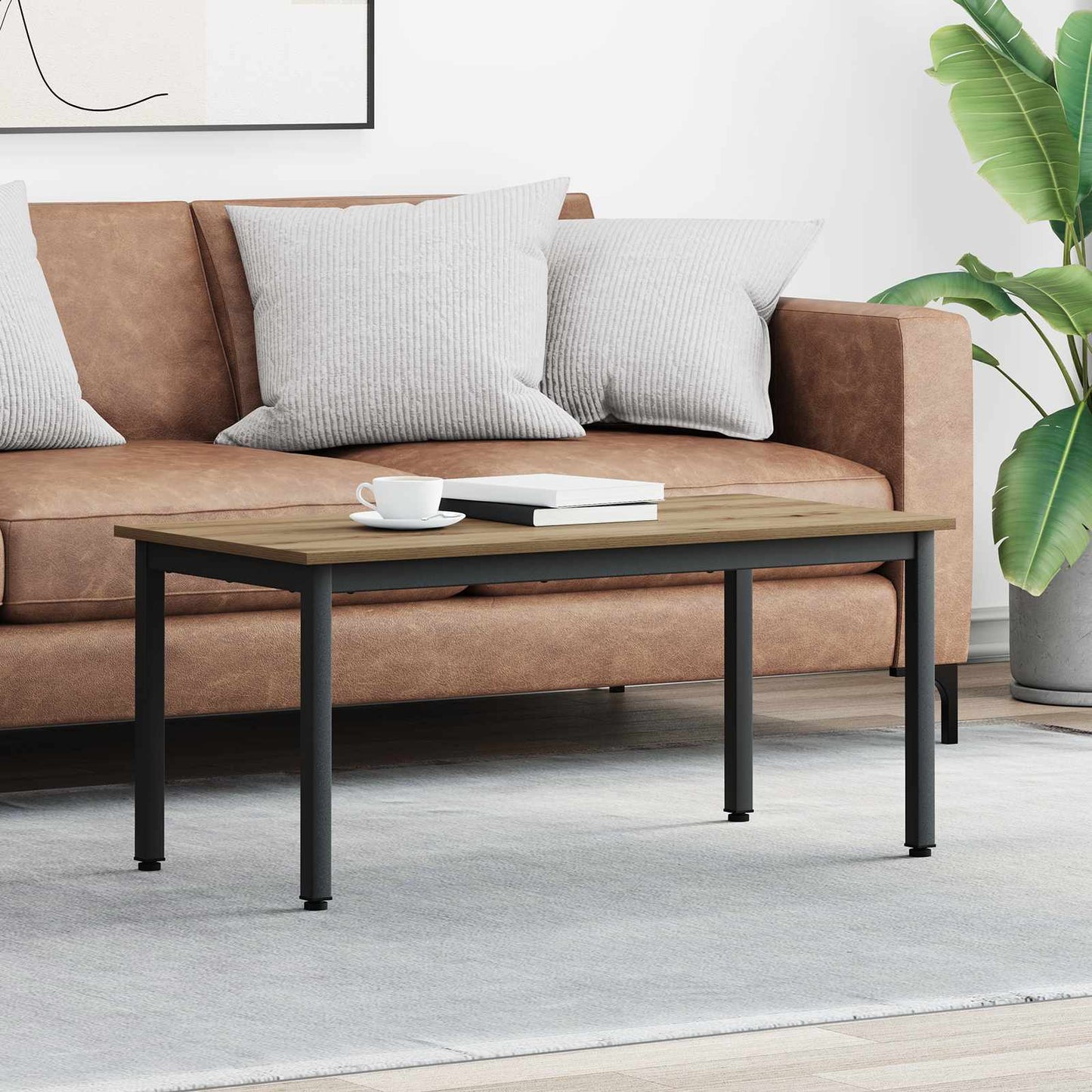 Coffee Table Artisian Oak 100 x 50 x 45 cm Engineered Wood