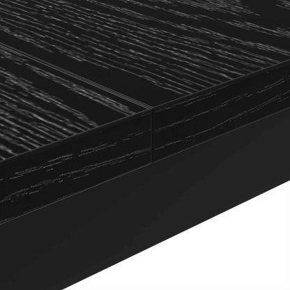 Coffee Table Black Oak 80 x 80 x 45 cm Engineered Wood