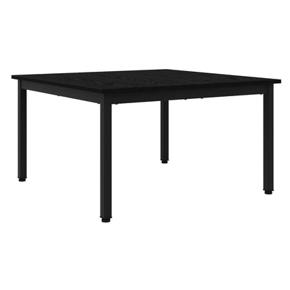 Coffee Table Black Oak 80 x 80 x 45 cm Engineered Wood