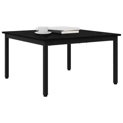 Coffee Table Black Oak 80 x 80 x 45 cm Engineered Wood