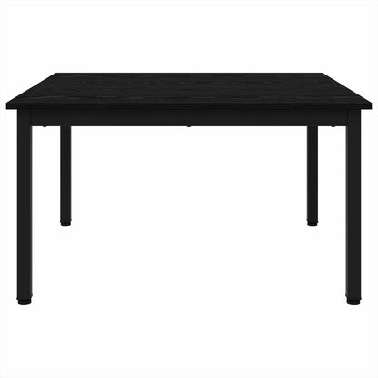 Coffee Table Black Oak 80 x 80 x 45 cm Engineered Wood