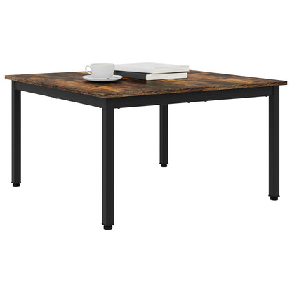 Coffee Table Smoke Oak 80 x 80 x 45 cm Engineered Wood