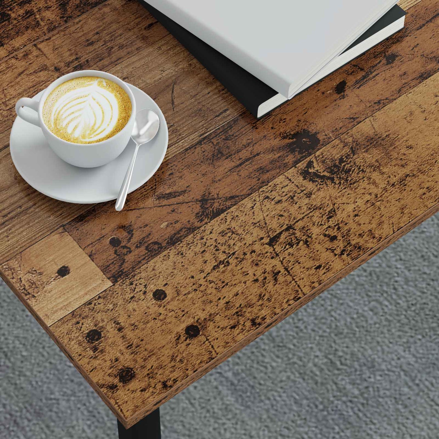 Coffee Table Old Wood 80 x 80 x 45 cm Engineered Wood