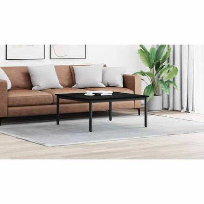 Coffee Table Black Oak 100 x 100 x 45 cm Engineered Wood
