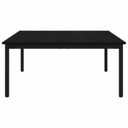 Coffee Table Black Oak 100 x 100 x 45 cm Engineered Wood