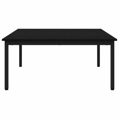 Coffee Table Black Oak 100 x 100 x 45 cm Engineered Wood