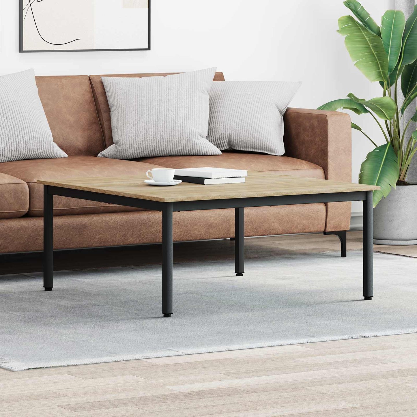 Coffee Table Sonoma 100 x 100 x 45 cm Engineered Wood