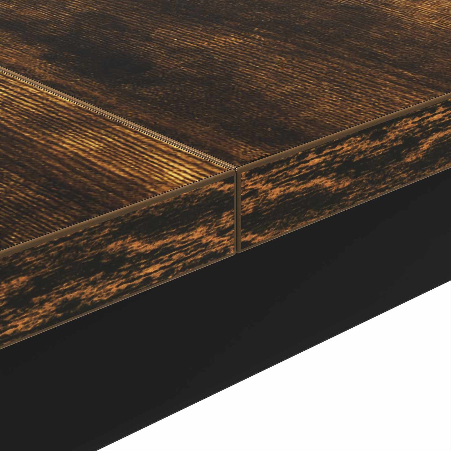 Coffee Table Smoke Oak 100 x 100 x 45 cm Engineered Wood