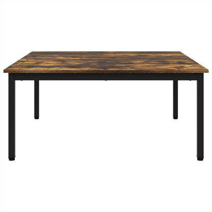 Coffee Table Smoke Oak 100 x 100 x 45 cm Engineered Wood