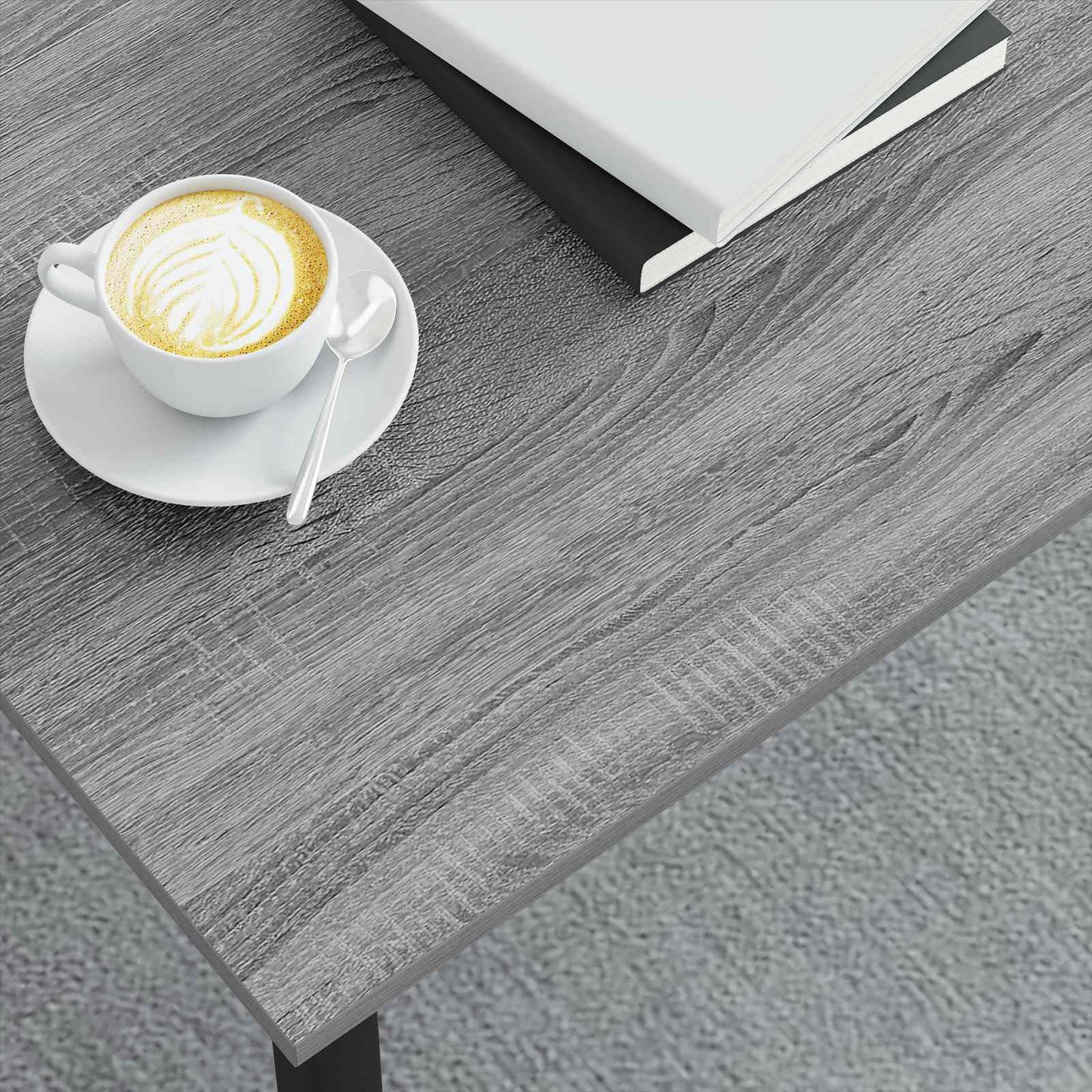 Coffee Table Grey Sonoma 100 x 100 x 45 cm Engineered Wood