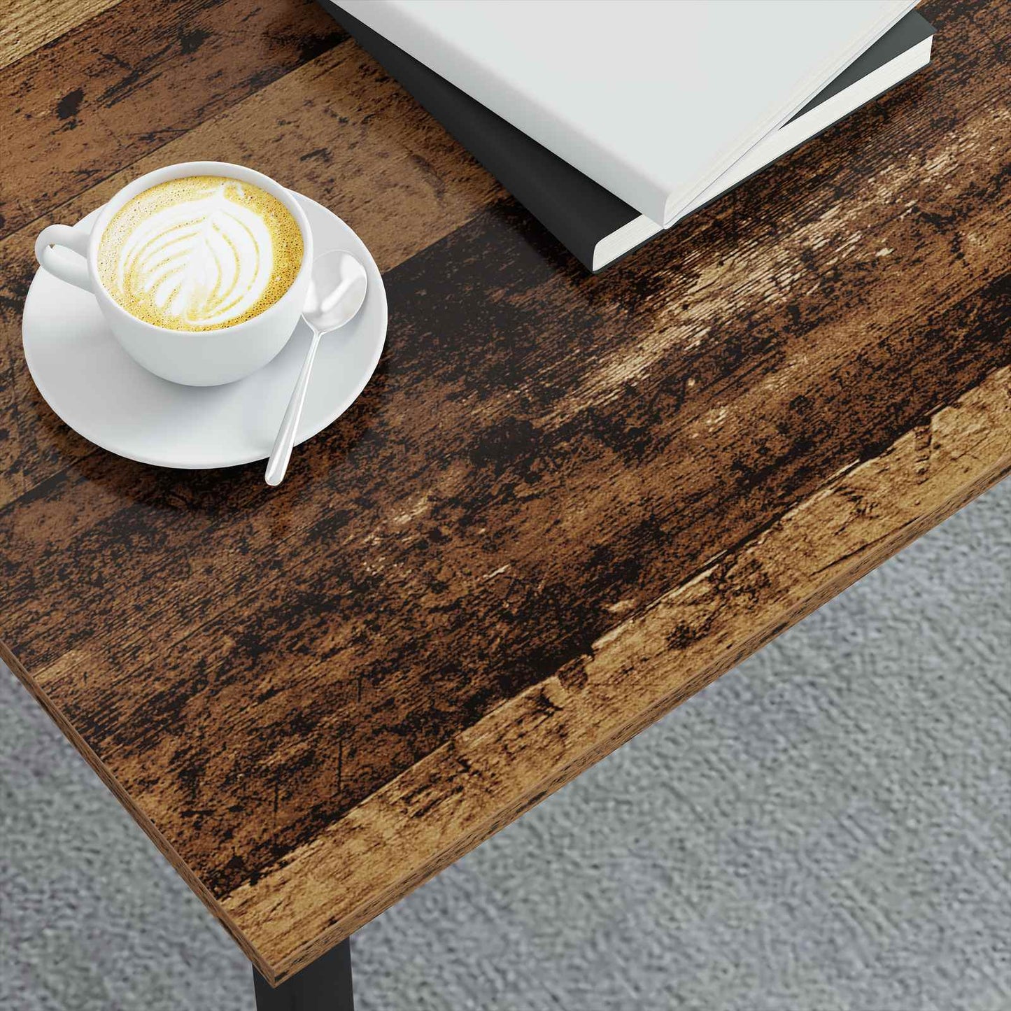 Coffee Table Old Wood 100 x 100 x 45 cm Engineered Wood