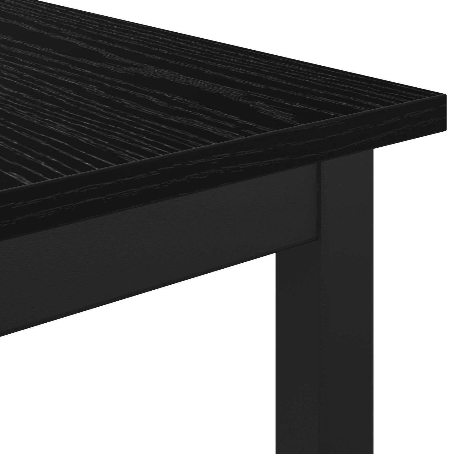 Bench Black Oak 80 x 35 x 45 cm Engineered Wood