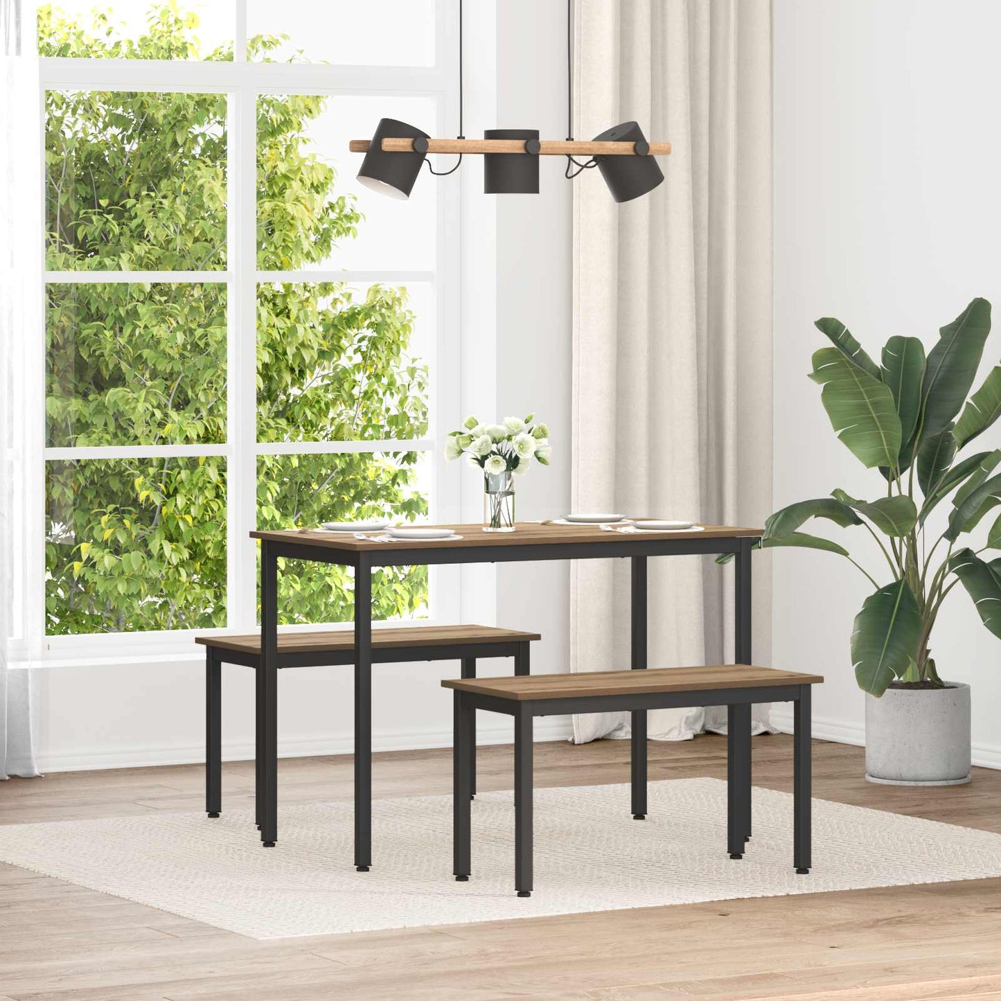 Bench Artisian Oak 80 x 35 x 45 cm Engineered Wood