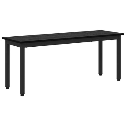 Bench Black Oak 110 x 35 x 45 cm Engineered Wood