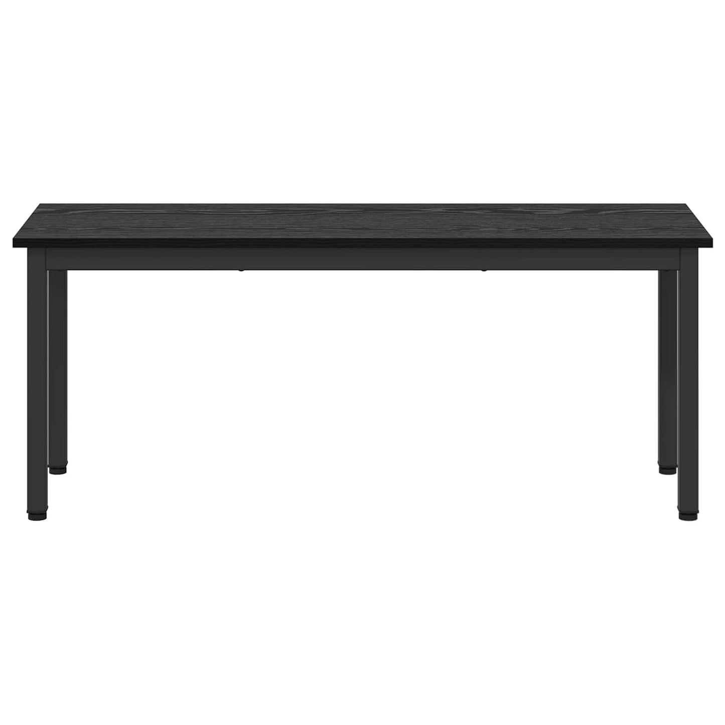 Bench Black Oak 110 x 35 x 45 cm Engineered Wood