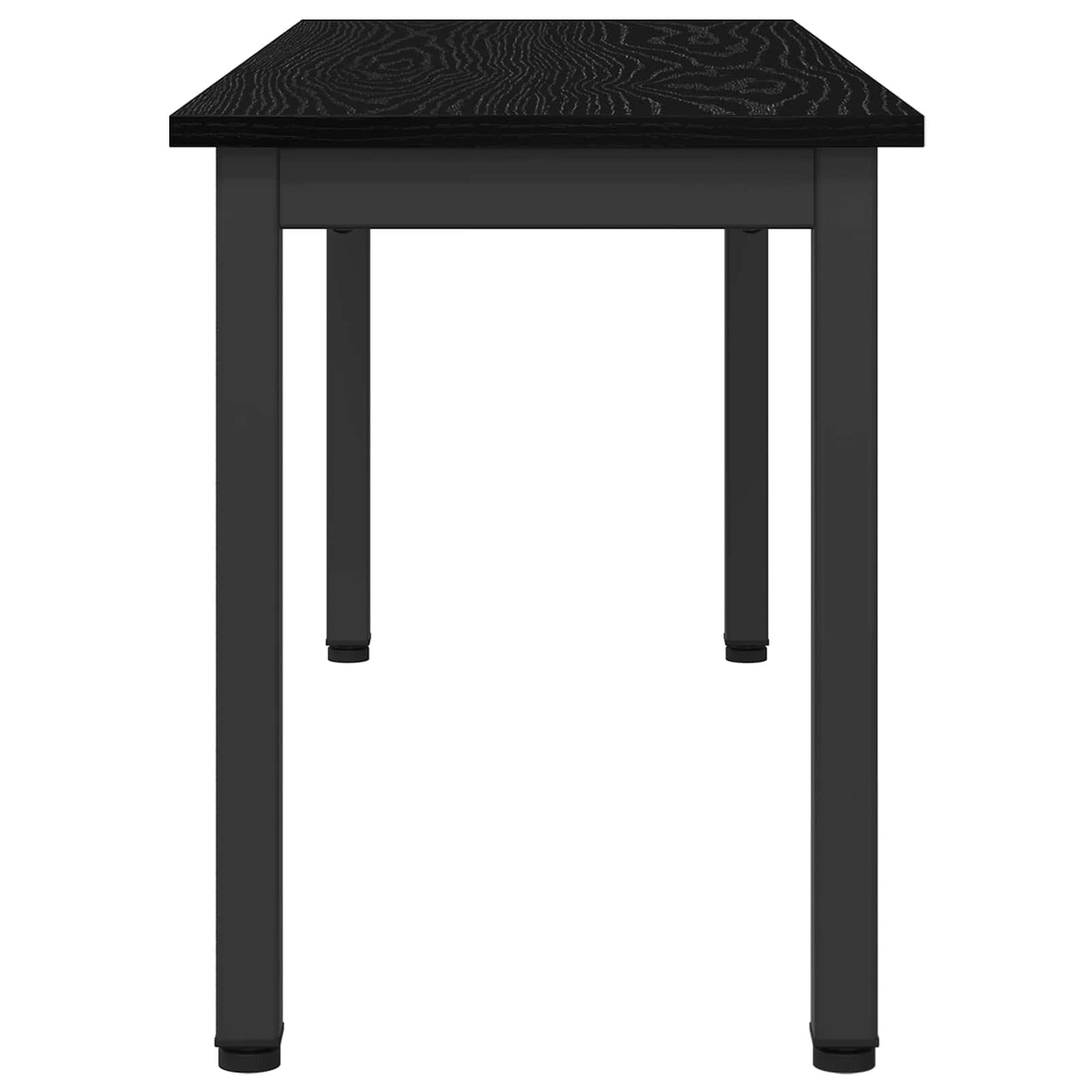 Bench Black Oak 110 x 35 x 45 cm Engineered Wood