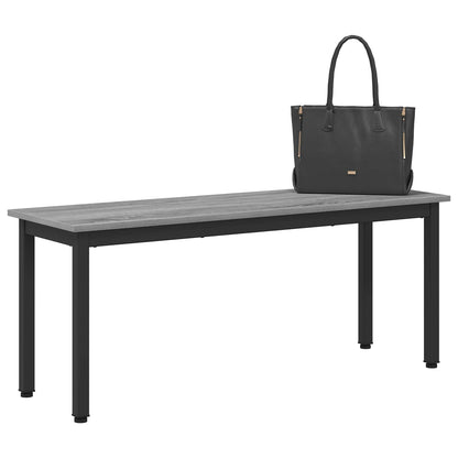 Bench Grey Sonoma 110 x 35 x 45 cm Engineered Wood