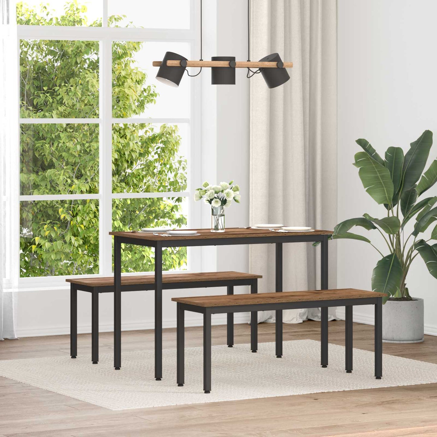 Bench Old Wood 110 x 35 x 45 cm Engineered Wood