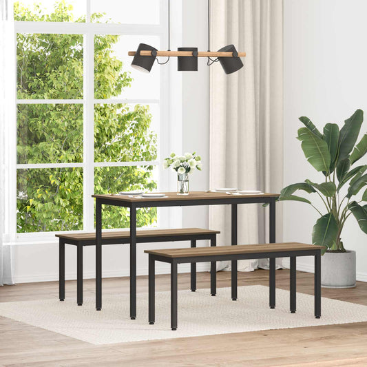 Bench Artisian Oak 110 x 35 x 45 cm Engineered Wood